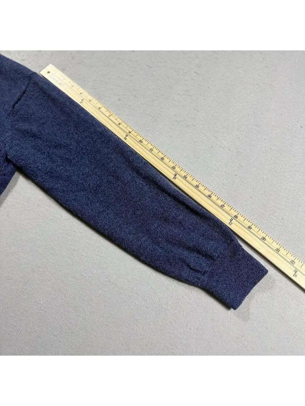 Peter Millar‎ Crown 1/4 Zip Merino Wool Sweater Blue Tagged L Small Fit